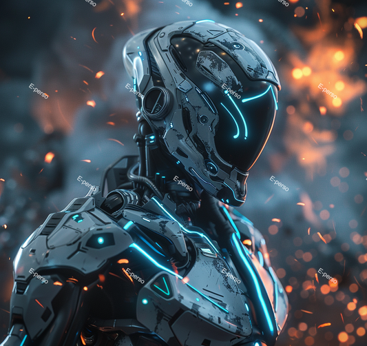 Un robot futuriste