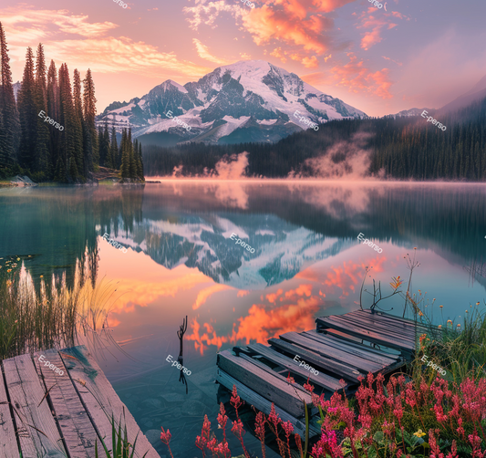 Paysage de montagne relaxant