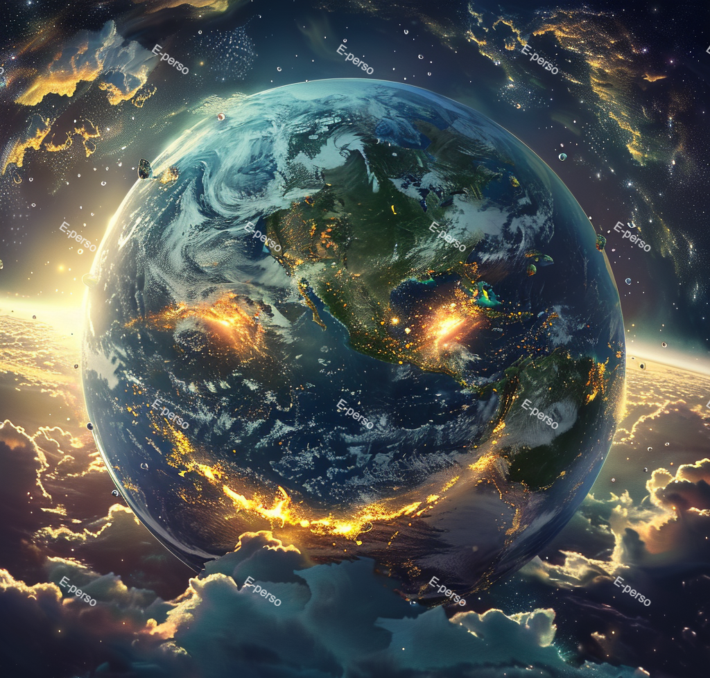 La terre enflammée
