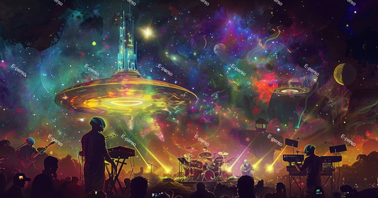 Une fête dans l'espace
